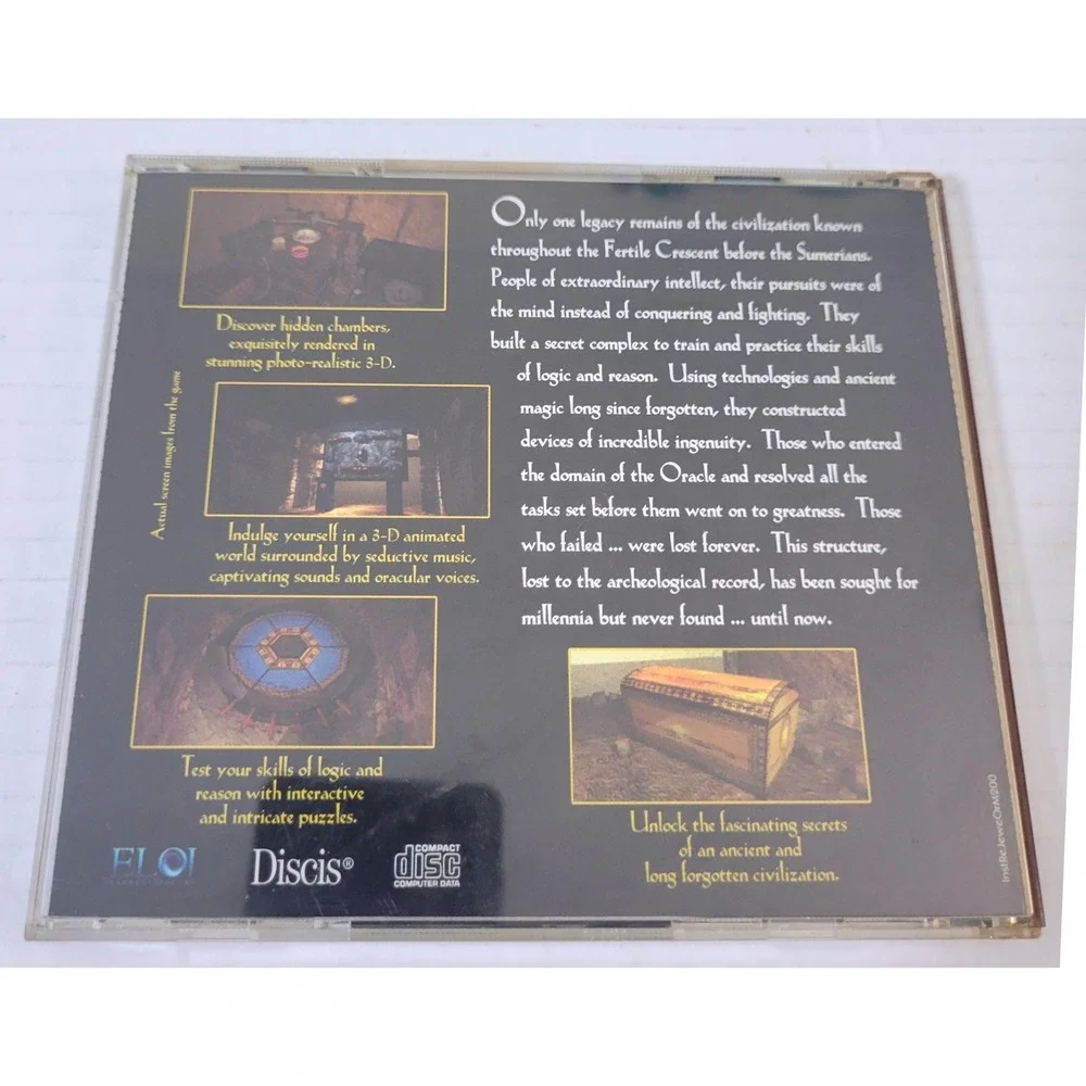 Jewels of the Oracle PC Mac 1995 Vintage Big‎ Box Style Puzzle Game Retro Discis